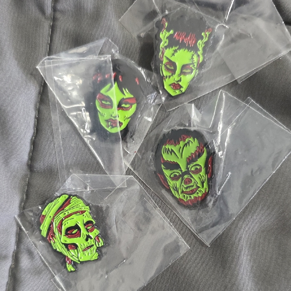 Micheline Pitt PUG 4 Monster Brooch Pins